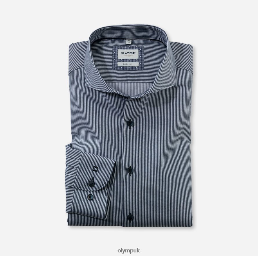 Clothing OLYMP Level Five Body Fit, Business Shirt, Cutaway, Marine NZ22L372