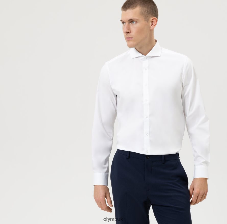 Clothing OLYMP Level Five Body Fit, Business Shirt, Cutaway, White NZ22L836