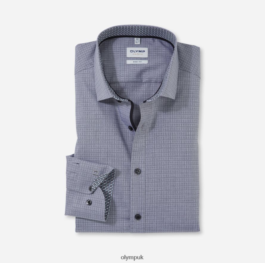 Clothing OLYMP Level Five Body Fit, Business Shirt, Modern Kent, Black NZ22L649