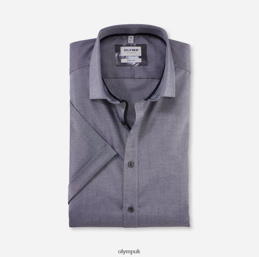 Clothing OLYMP Level Five Body Fit, Business Shirt, Modern Kent, Black NZ22L766