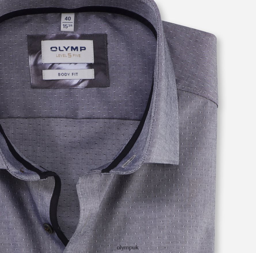 Clothing OLYMP Level Five Body Fit, Business Shirt, Modern Kent, Black NZ22L766