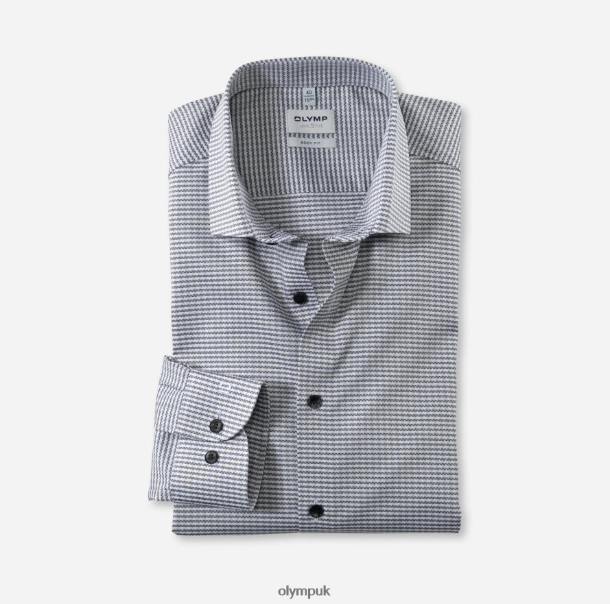 Clothing OLYMP Level Five Body Fit, Business Shirt, Modern Kent, Black NZ22L805