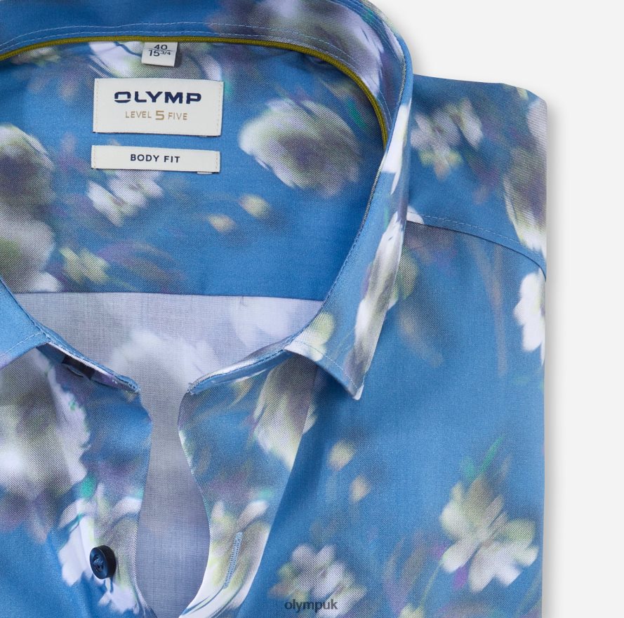 Clothing OLYMP Level Five Body Fit, Business Shirt, Modern Kent, Lime NZ22L696