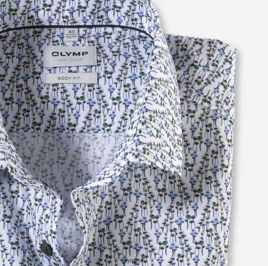 Clothing OLYMP Level Five Body Fit, Business Shirt, Modern Kent, Lime NZ22L764