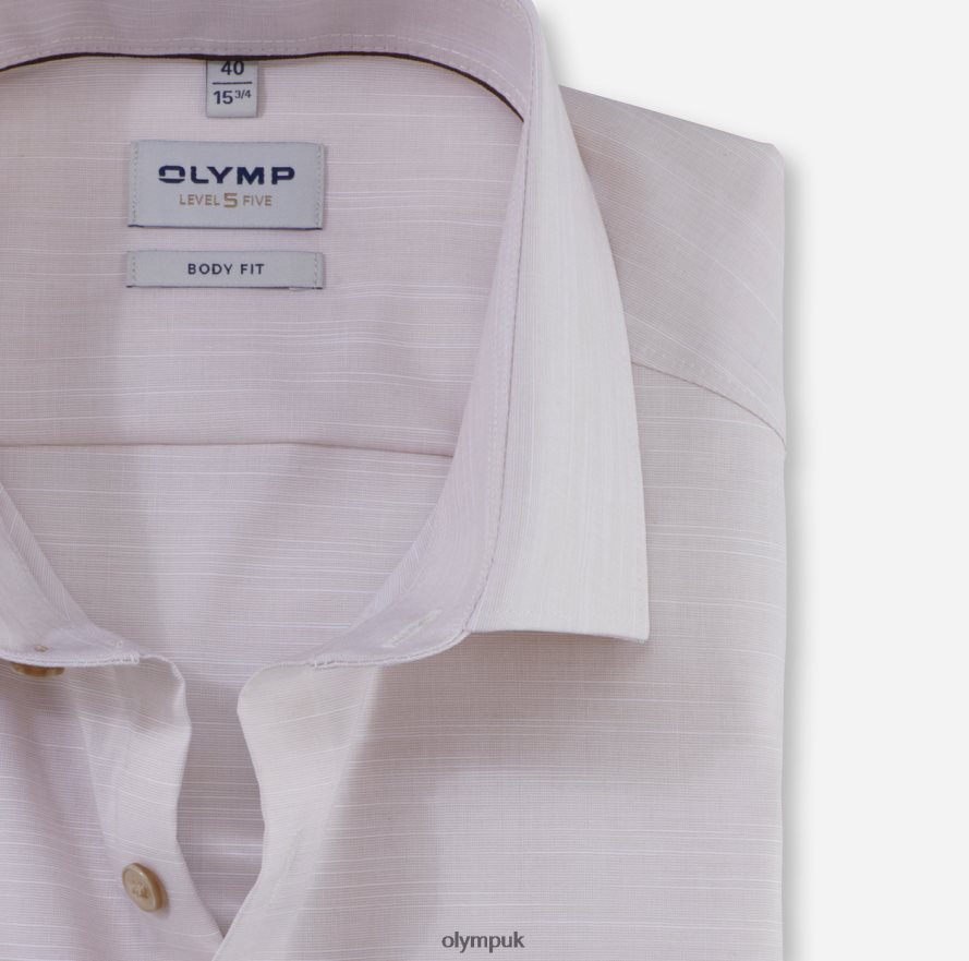Clothing OLYMP Level Five Body Fit, Business Shirt, Modern Kent, Natural NZ22L606