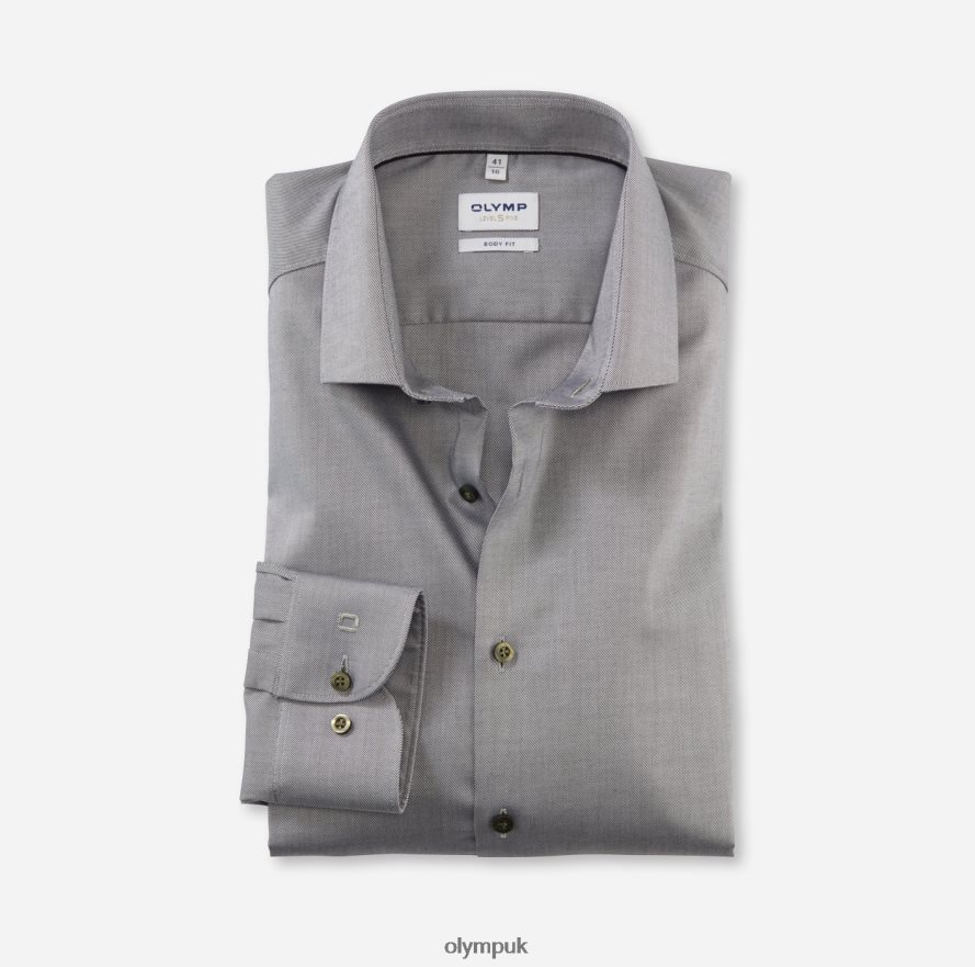 Clothing OLYMP Level Five Body Fit, Business Shirt, Modern Kent, Olive NZ22L488