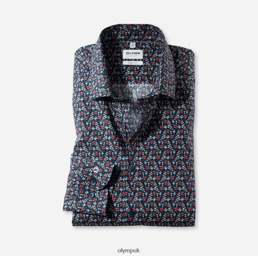 Clothing OLYMP Level Five Body Fit, Business Shirt, Modern Kent, Red NZ22L361