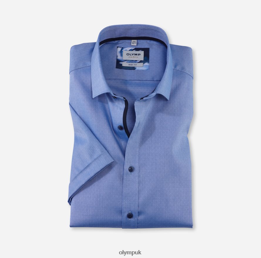 Clothing OLYMP Level Five Body Fit, Business Shirt, Modern Kent, Royal NZ22L651