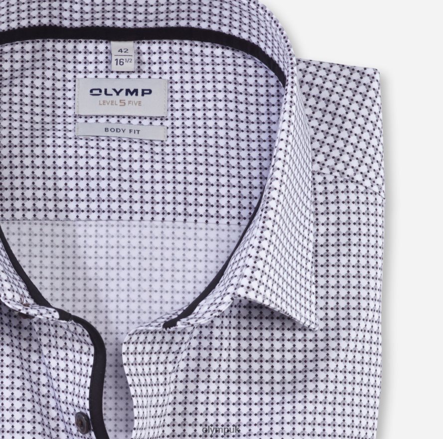 Clothing OLYMP Level Five Body Fit, Business Shirt, New York Kent, Black NZ22L359