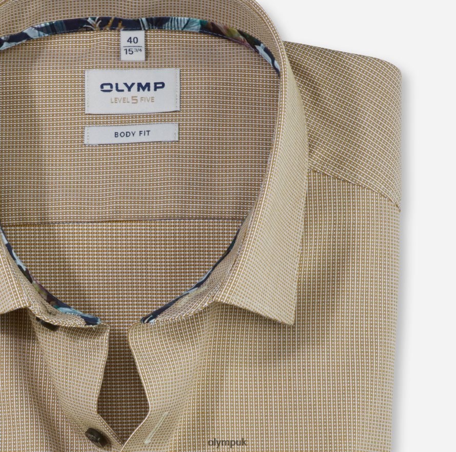 Clothing OLYMP Level Five Body Fit, Business Shirt, New York Kent, Brass NZ22L719