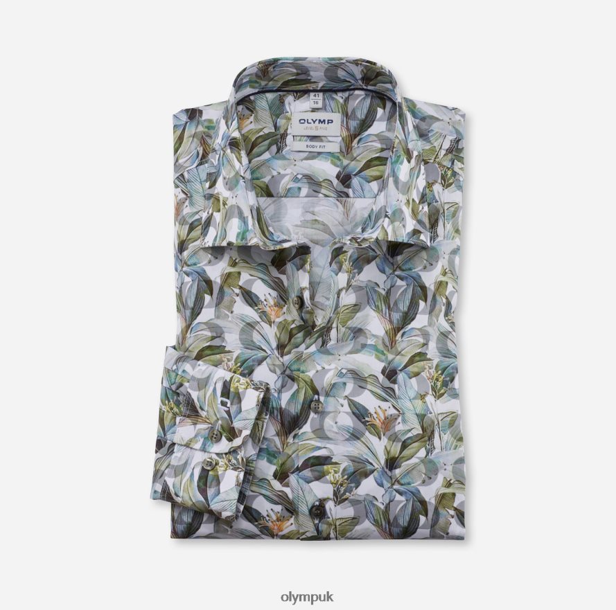 Clothing OLYMP Level Five Body Fit, Business Shirt, New York Kent, Brass NZ22L745