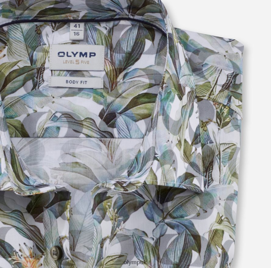 Clothing OLYMP Level Five Body Fit, Business Shirt, New York Kent, Brass NZ22L745