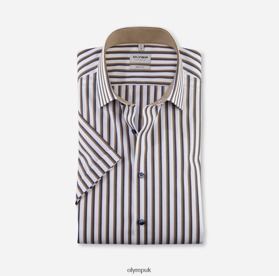 Clothing OLYMP Level Five Body Fit, Business Shirt, New York Kent, Brass NZ22L792