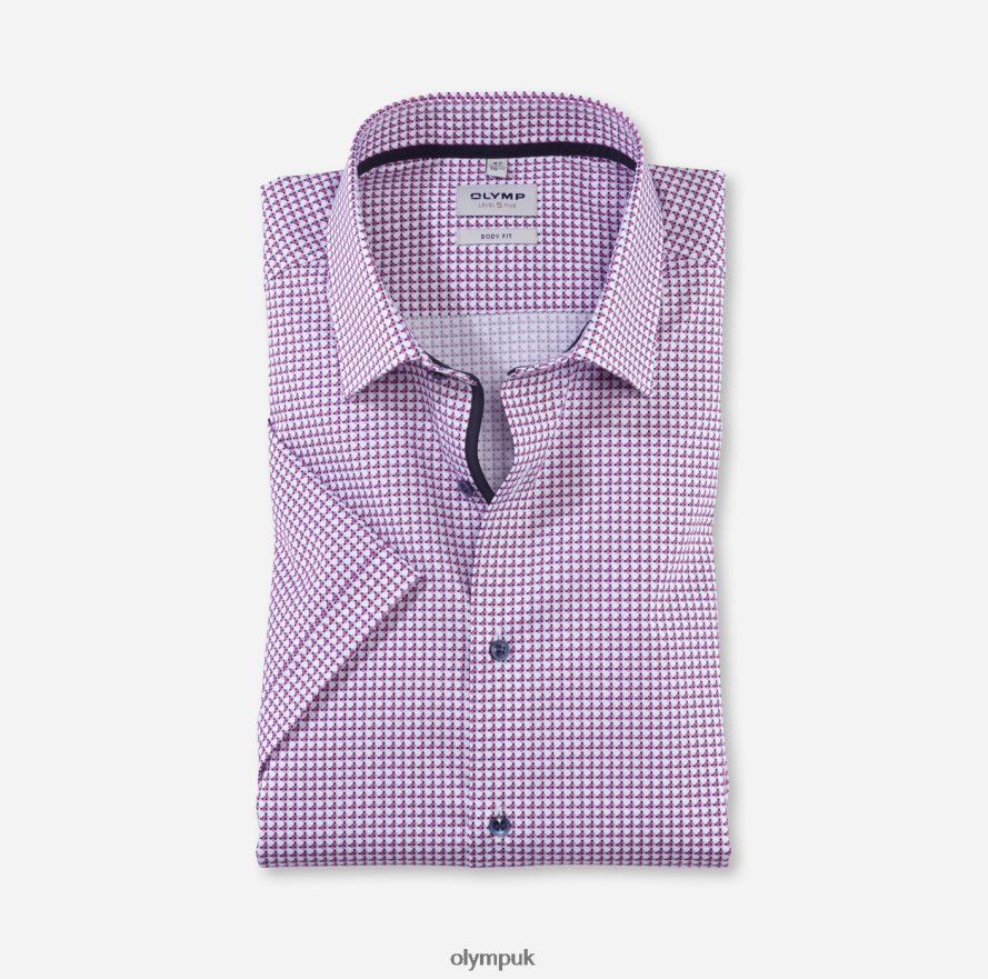 Clothing OLYMP Level Five Body Fit, Business Shirt, New York Kent, Fuchsia NZ22L399