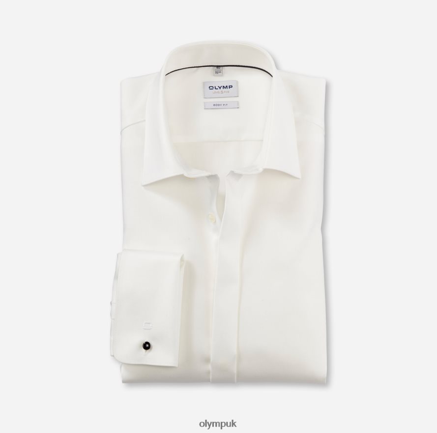 Clothing OLYMP Level Five Body Fit, Business Shirt, New York Kent, Light Beige NZ22L417