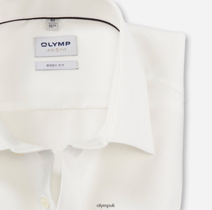 Clothing OLYMP Level Five Body Fit, Business Shirt, New York Kent, Light Beige NZ22L417