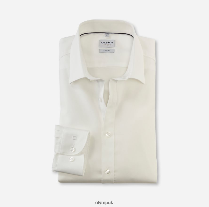 Clothing OLYMP Level Five Body Fit, Business Shirt, New York Kent, Light Beige NZ22L582