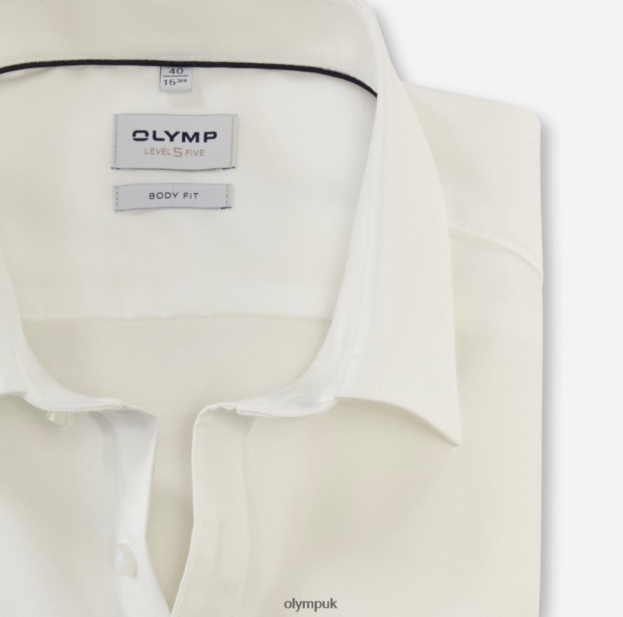 Clothing OLYMP Level Five Body Fit, Business Shirt, New York Kent, Light Beige NZ22L582