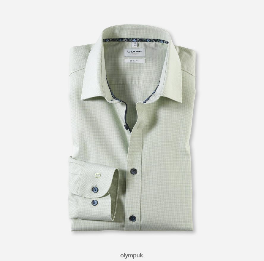 Clothing OLYMP Level Five Body Fit, Business Shirt, New York Kent, Lime NZ22L749