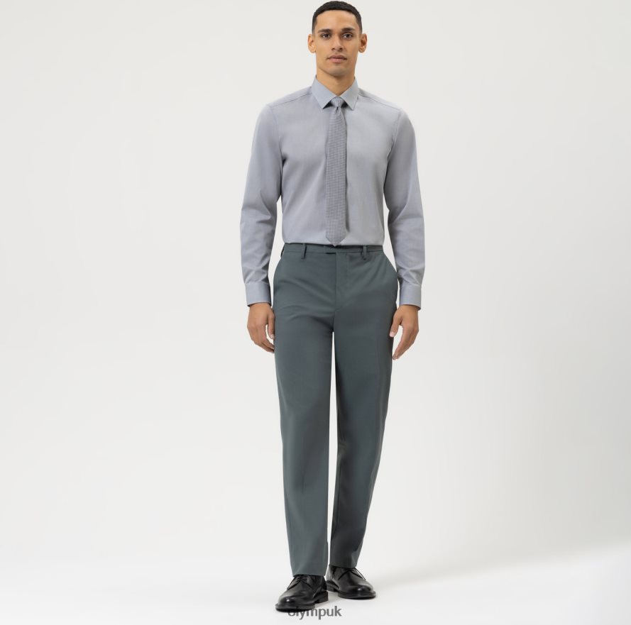 Clothing OLYMP Level Five Body Fit, Business Shirt, New York Kent, Medium Grey NZ22L846