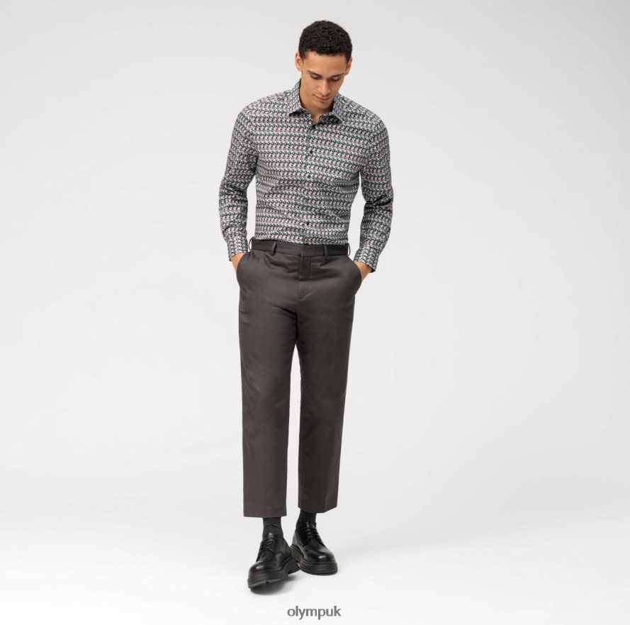 Clothing OLYMP Level Five Body Fit, Business Shirt, New York Kent, Olive NZ22L583