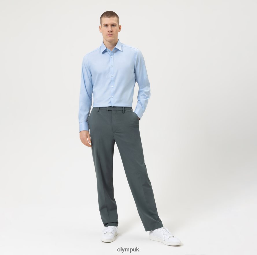 Clothing OLYMP Level Five Body Fit, Business Shirt, New York Kent, Ozone NZ22L459