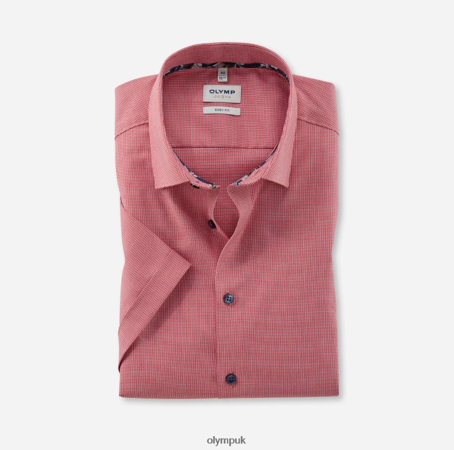 Clothing OLYMP Level Five Body Fit, Business Shirt, New York Kent, Red NZ22L607