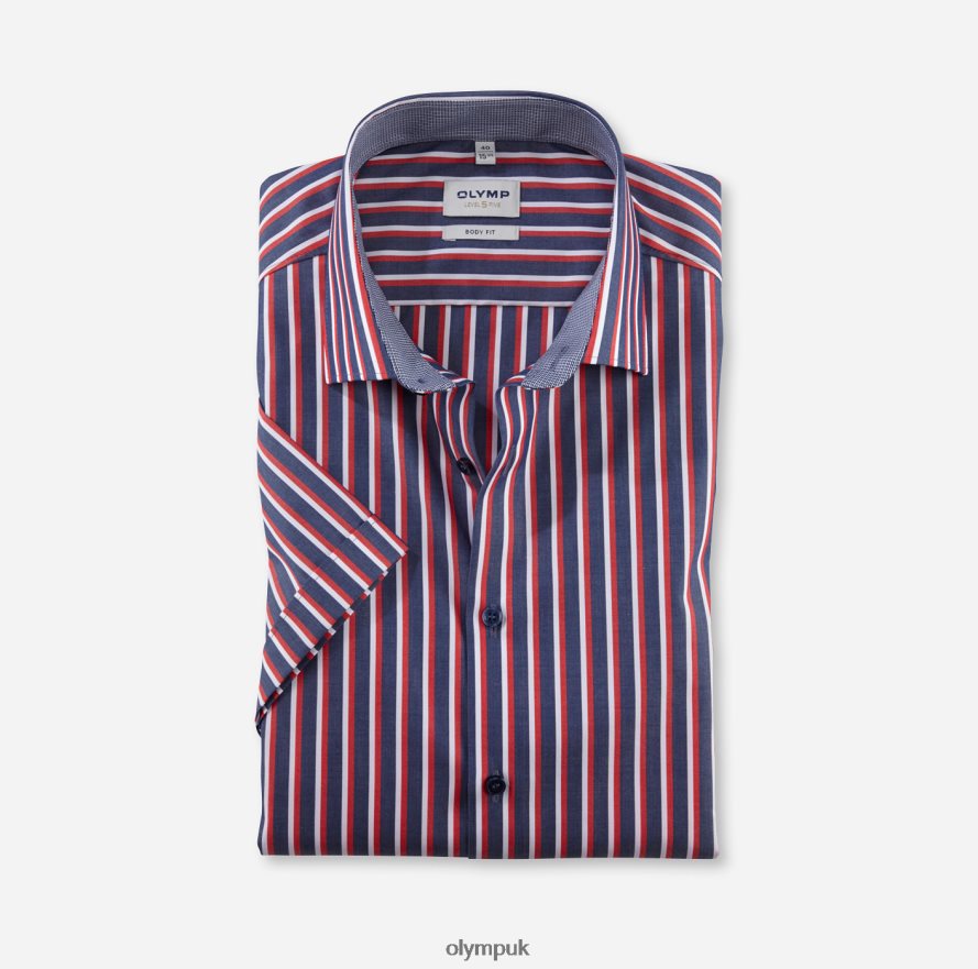 Clothing OLYMP Level Five Body Fit, Business Shirt, New York Kent, Red NZ22L661