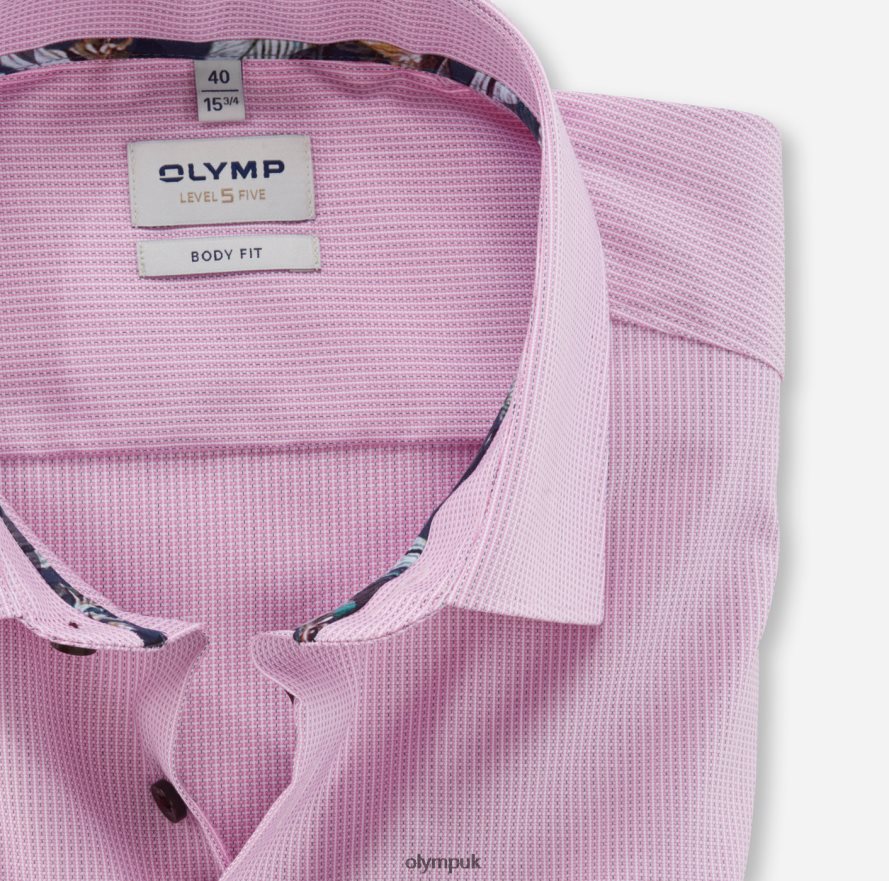 Clothing OLYMP Level Five Body Fit, Business Shirt, New York Kent, Rose NZ22L370