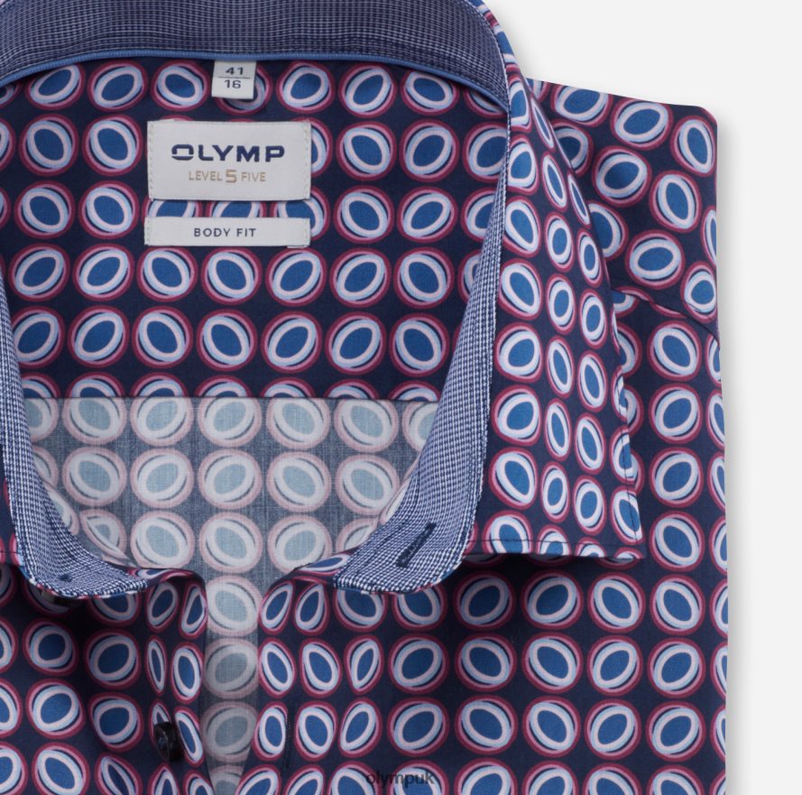 Clothing OLYMP Level Five Body Fit, Business Shirt, New York Kent, Rose NZ22L732