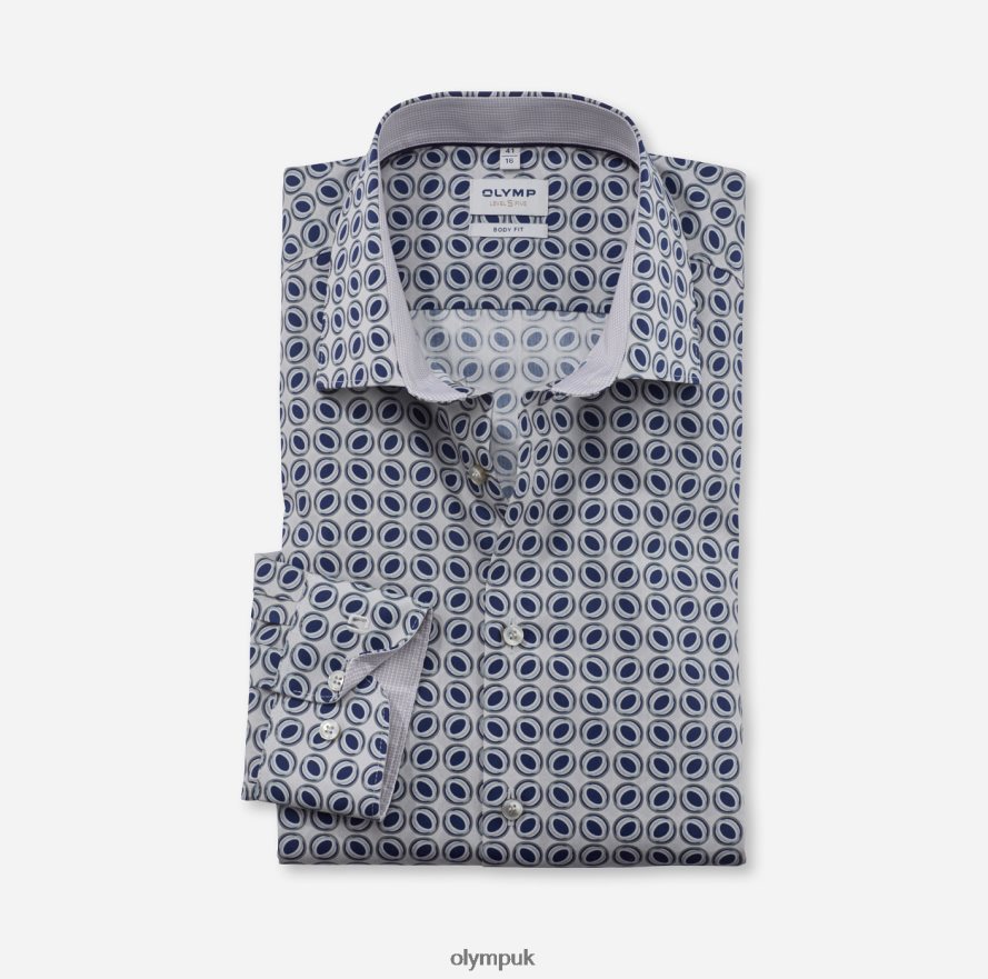 Clothing OLYMP Level Five Body Fit, Business Shirt, New York Kent, Taupe NZ22L741