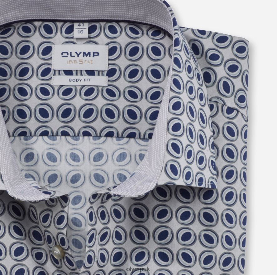 Clothing OLYMP Level Five Body Fit, Business Shirt, New York Kent, Taupe NZ22L741