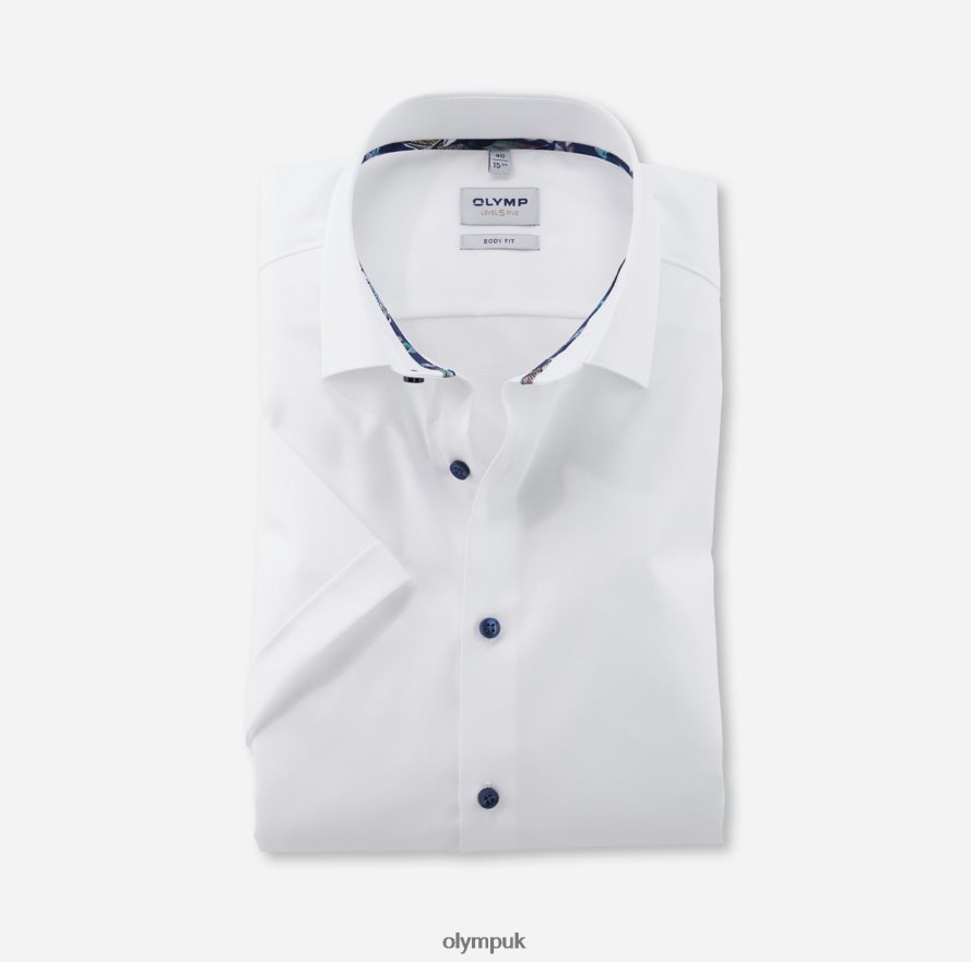 Clothing OLYMP Level Five Body Fit, Business Shirt, New York Kent, White NZ22L345
