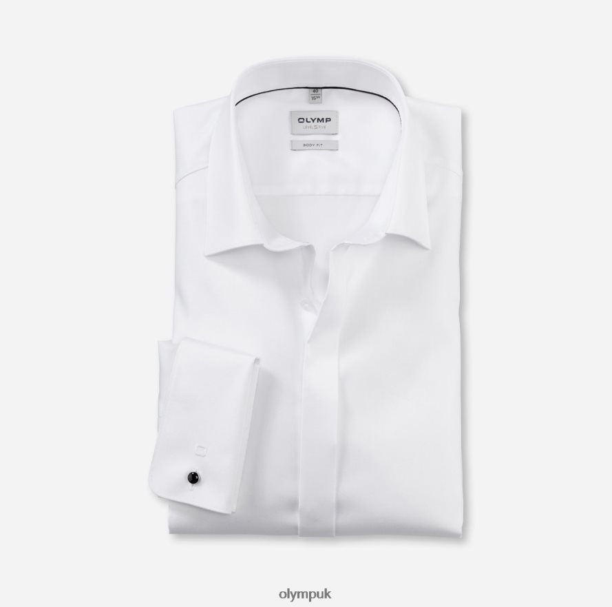 Clothing OLYMP Level Five Body Fit, Business Shirt, New York Kent, White NZ22L430