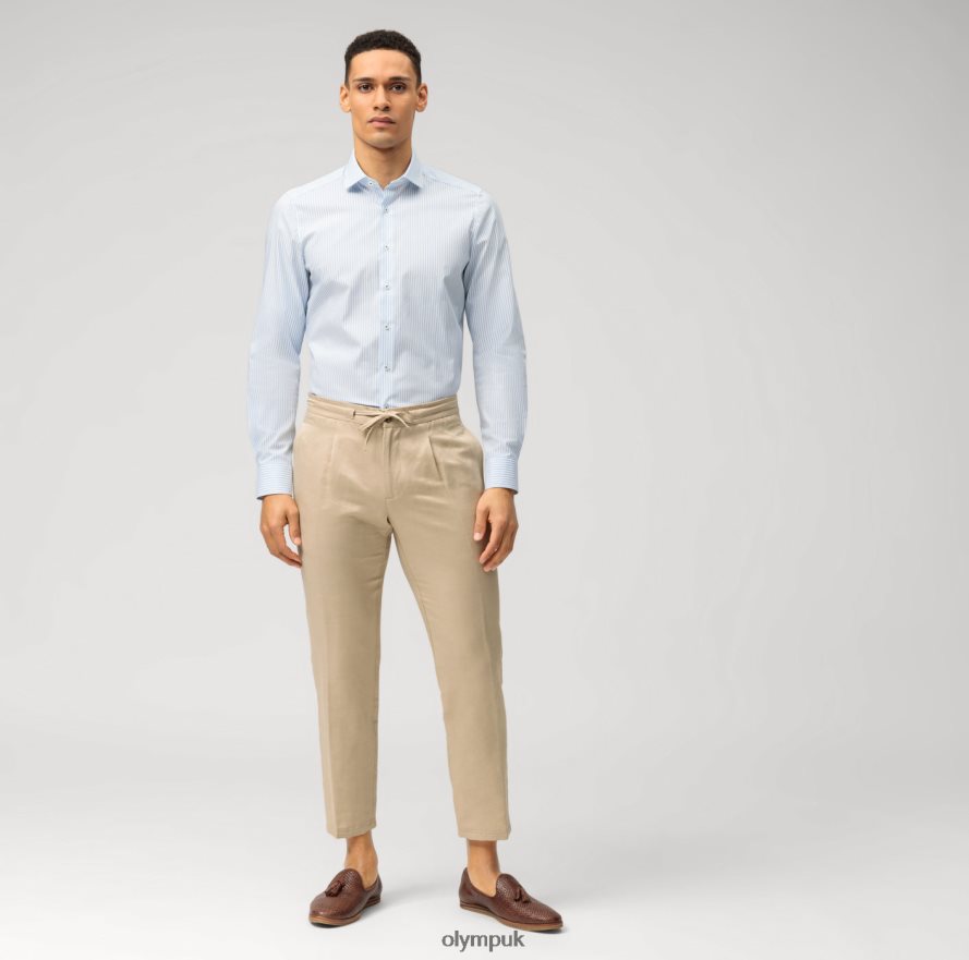 Clothing OLYMP Level Five Body Fit, Business Shirt, Royal Kent, Bleu NZ22L562