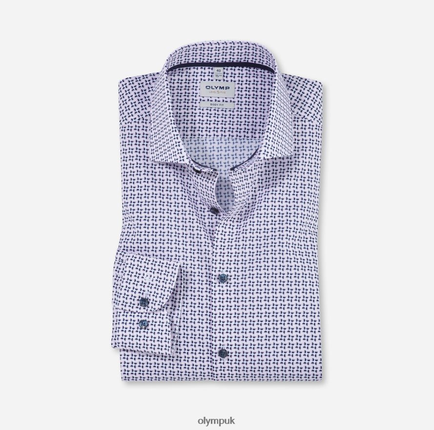 Clothing OLYMP Level Five Body Fit, Business Shirt, Royal Kent, Rose NZ22L635
