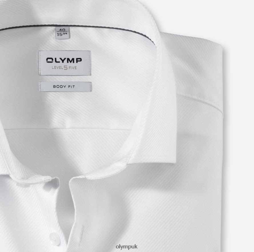 Clothing OLYMP Level Five Body Fit, Business Shirt, Royal Kent, White NZ22L426