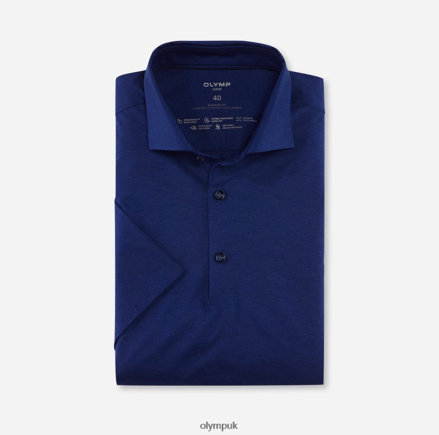 Clothing OLYMP Luxor 24/Seven Modern Fit, Business Shirt, Kent, Royal NZ22L961