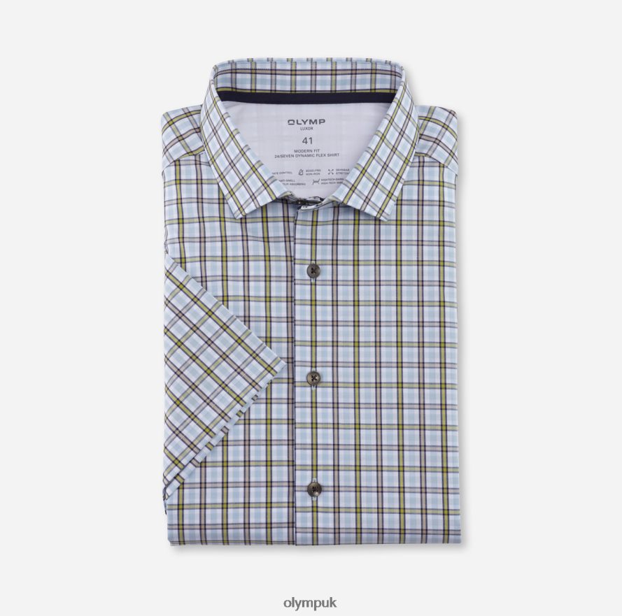 Clothing OLYMP Luxor 24/Seven Modern Fit, Business Shirt, Modern Kent, Lime NZ22L1052