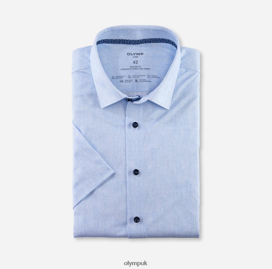 Clothing OLYMP Luxor 24/Seven Modern Fit, Business Shirt, New Kent, Bleu NZ22L915