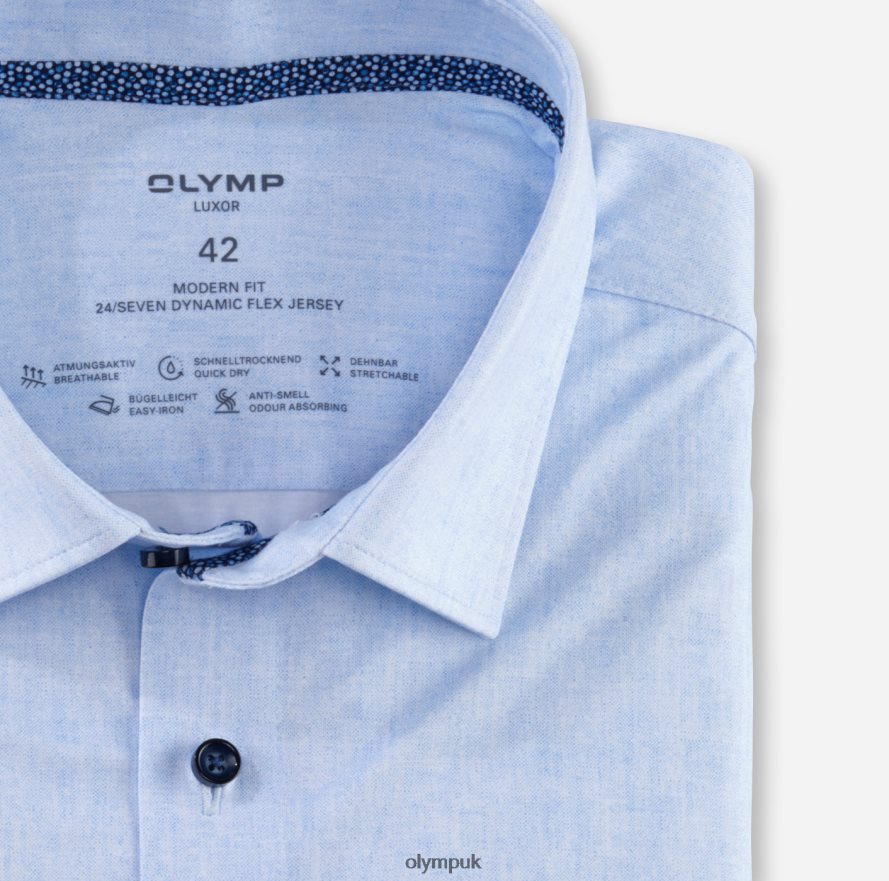 Clothing OLYMP Luxor 24/Seven Modern Fit, Business Shirt, New Kent, Bleu NZ22L915