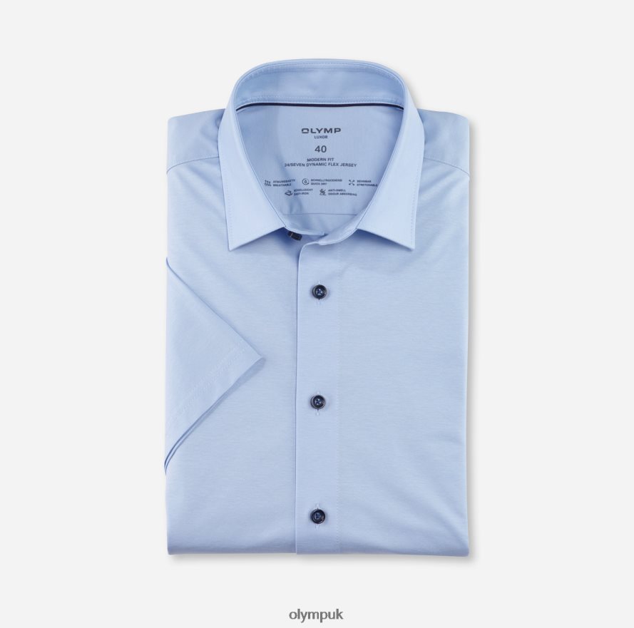 Clothing OLYMP Luxor 24/Seven Modern Fit, Business Shirt, New Kent, Light Blue NZ22L1001