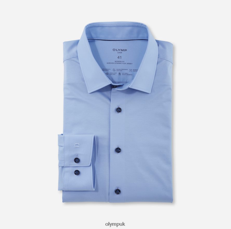 Clothing OLYMP Luxor 24/Seven Modern Fit, Business Shirt, New Kent, Light Blue NZ22L967
