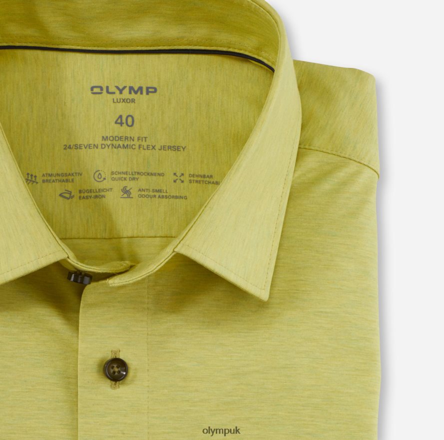 Clothing OLYMP Luxor 24/Seven Modern Fit, Business Shirt, New Kent, Light Green NZ22L932