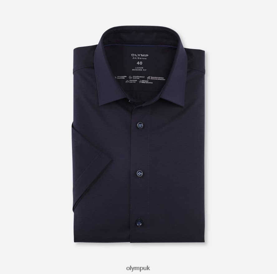 Clothing OLYMP Luxor 24/Seven Modern Fit, Business Shirt, New Kent, Marine NZ22L972