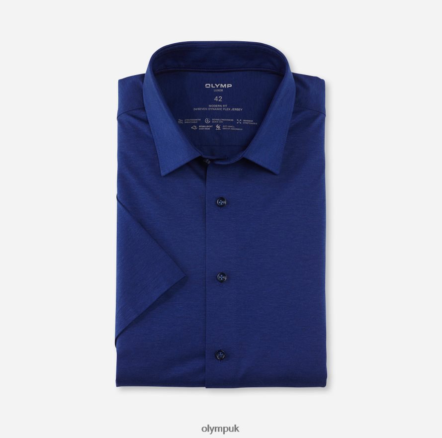 Clothing OLYMP Luxor 24/Seven Modern Fit, Business Shirt, New Kent, Royal NZ22L1018