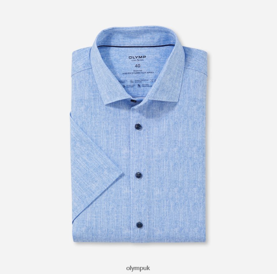 Clothing OLYMP Luxor 24/Seven Modern Fit, Business Shirt, New Kent, Royal NZ22L1181