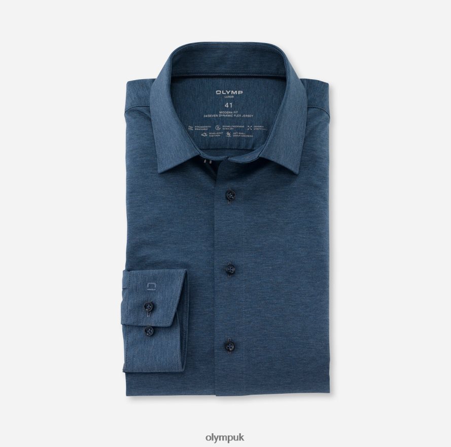 Clothing OLYMP Luxor 24/Seven Modern Fit, Business Shirt, New Kent, Smoke Blue NZ22L975