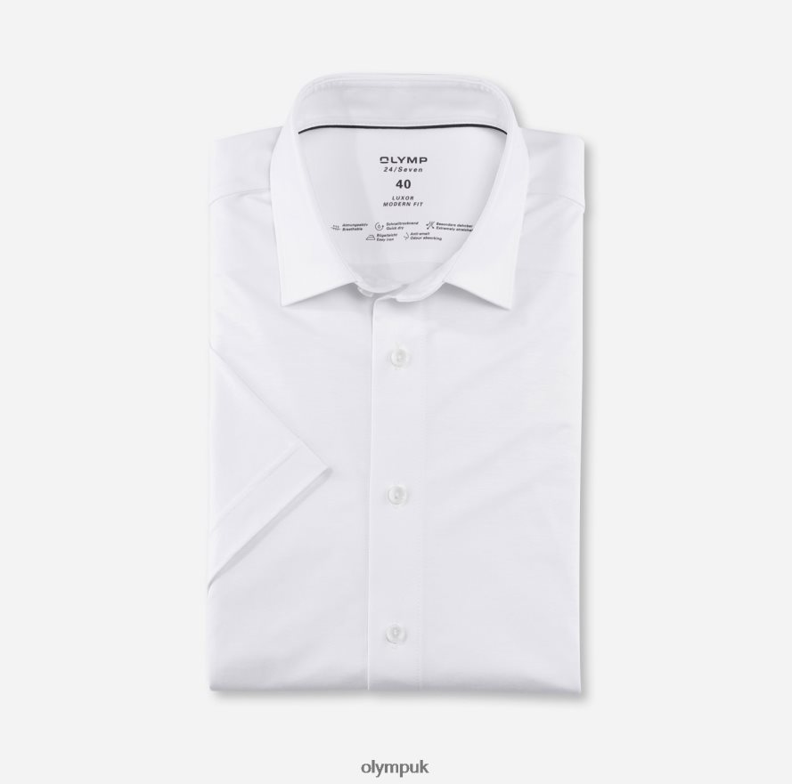 Clothing OLYMP Luxor 24/Seven Modern Fit, Business Shirt, New Kent, White NZ22L970