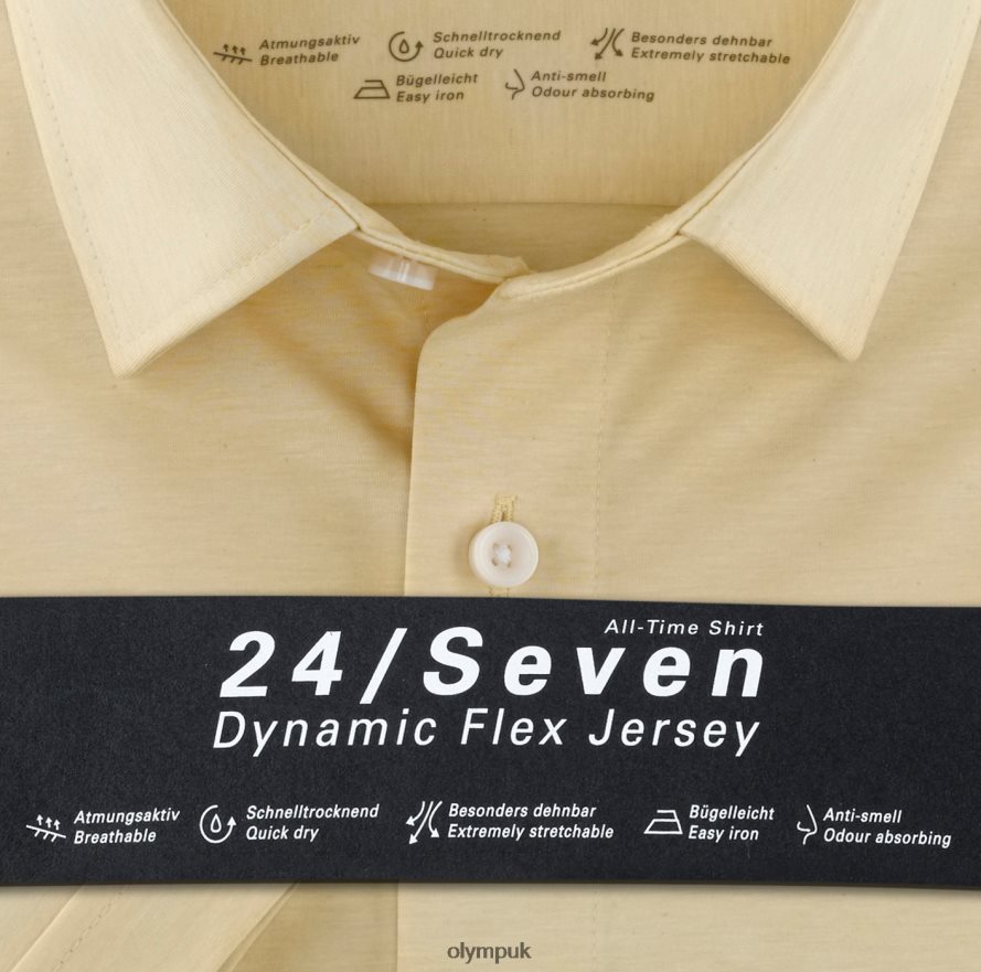 Clothing OLYMP Luxor 24/Seven Modern Fit, Business Shirt, New Kent, Yellow NZ22L1333